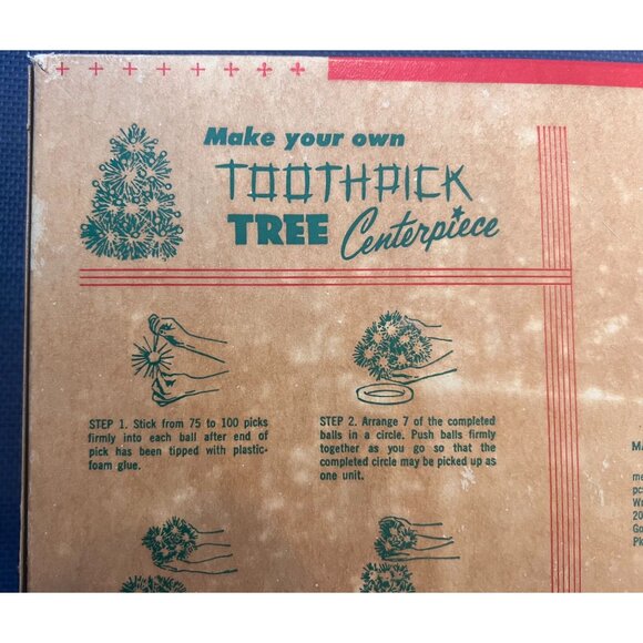 Vintage Package of 12 Holiday House Christmas Balls Decorations Star Band Satin - Picture 6 of 9